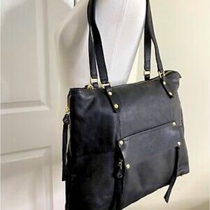 Women’s KOOBA Pebbled Leather Large Shoulder Handbag Tote Purse